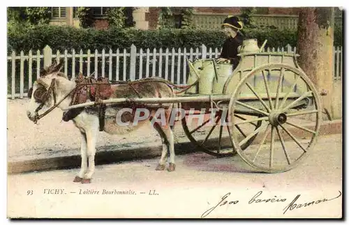 Vichy Cartes postales Laitiere Bourdonnaise (folklore costume ane donkey mule) TOP