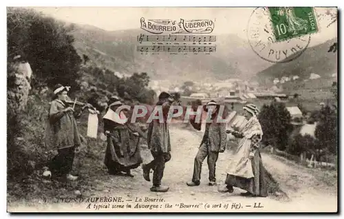 Auvergne Ansichtskarte AK La bourre (folklore costume danse)