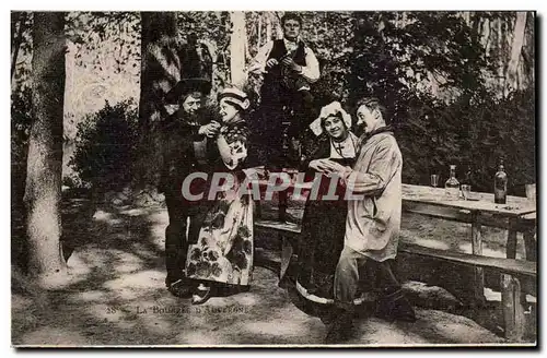 Auvergne Ansichtskarte AK La bourree (folklore costume danse)