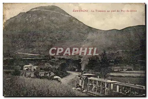 Auvergne Ansichtskarte AK Le tramway au pied du Puy de Dome (train)