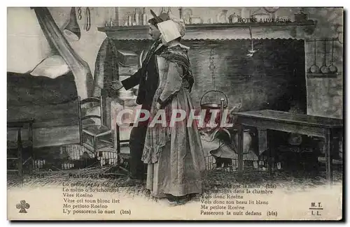 Auvergne Cartes postales Couple (folklore costume)