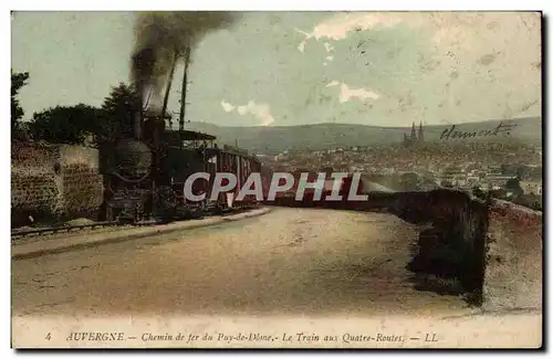 Auvergne Cartes postales Chemin de fer du Puy de Dome Le train aux Quatres Roues