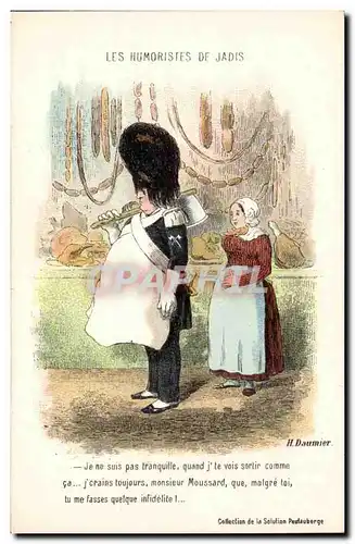 Cartes postales Les humouristes de jadis Daumier Boucher TOP Illustrateur