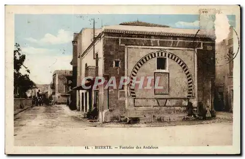 Tunisie Bizerte Cartes postales Fontaine des andalous