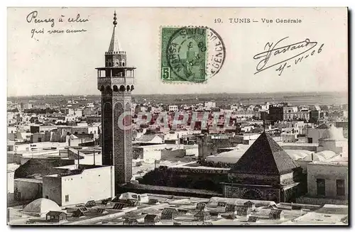 Tunisie Tunis Ansichtskarte AK Vue generale