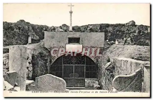 Tunisie Ansichtskarte AK Carthage Chapelle de Sainte Perpetue et de Sainte FElicite