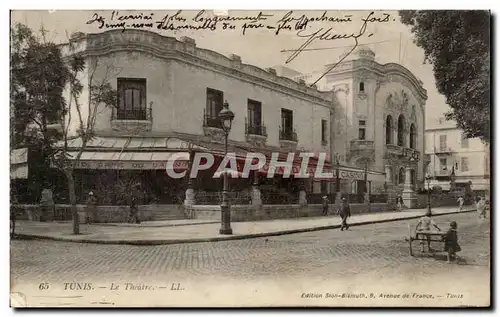 Tunisie Cartes postales Tunis Le theatre