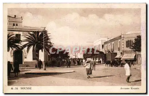 Tunisie Cartes postales Sousse Avenue Krantz