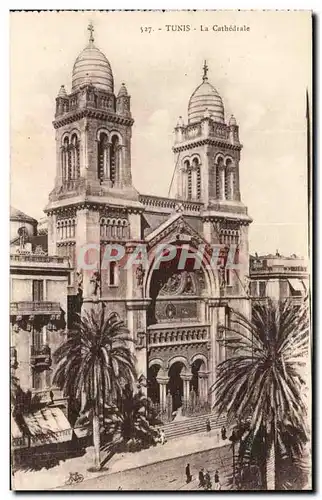 Tunisie Cartes postales Tunis La cathedrale