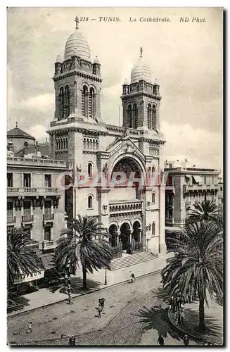 Tunisie Ansichtskarte AK Tunis La cathedrale