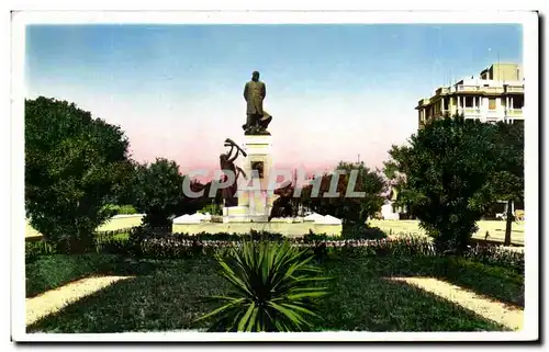 Tunisie Cartes postales Tunis Square et statue Jules Ferry