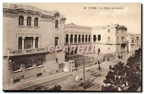 Tunisie Cartes postales Tunis le palais de justice