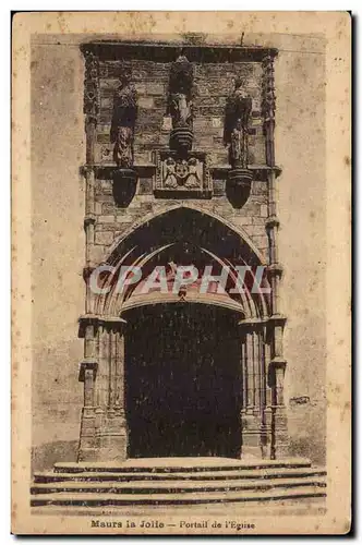 Cartes postales Maurs la jolie Portail de l&#39eglise