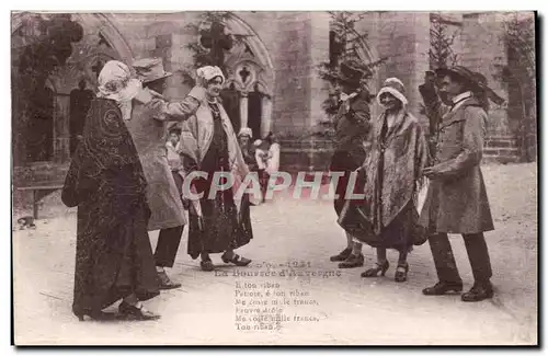 Ansichtskarte AK La bourre d&#39Auvergne ( folklore costume danse )