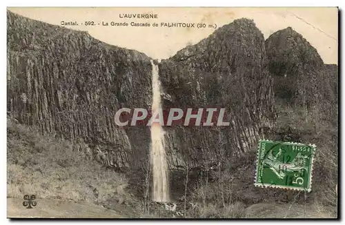 Cantal Ansichtskarte AK La grande cascade de Falhitoux (30m)