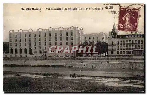 Dax Cartes postales Vue d&#39ensemble du Splendide Hotel et des thermes
