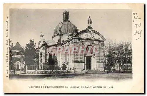 DAx Cartes postales Chapelle de l'etablissement du berceau de Saint Vincent de Paul