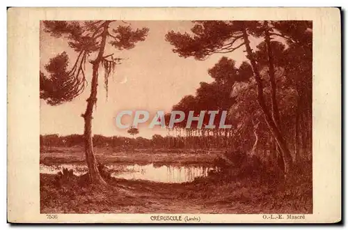 Landes Cartes postales Crepuscule