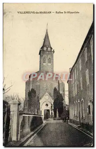 Villeneuve de marsan Cartes postales Eglise St Hippolyte