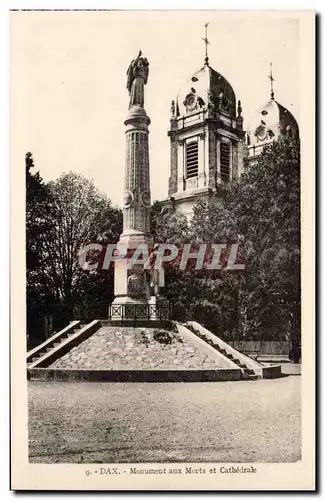 Dax Cartes postales Monument aux morts et cathedrale