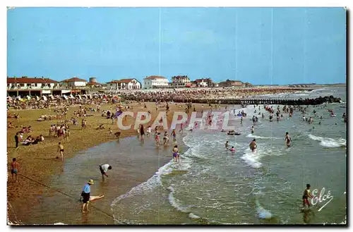 Capbreton Moderne Karte Vue d&#39ensemble de la plage au fond les hotels