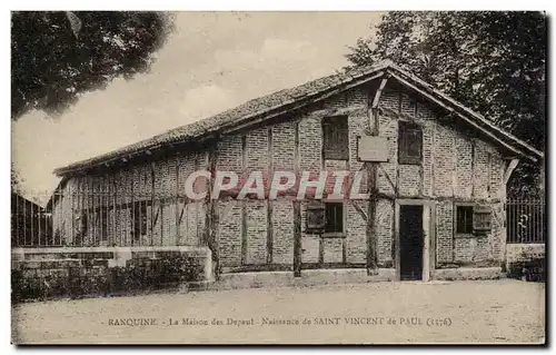 Ranquine Cartes postales La maison des Depaul Naissance a Saint Vincent de Paul (1576)