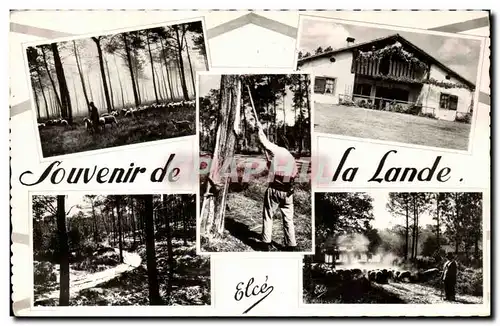 Moderne Karte Souvenir des Landes