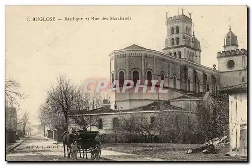 Buglose Cartes postales Basilique et rue des Marchands