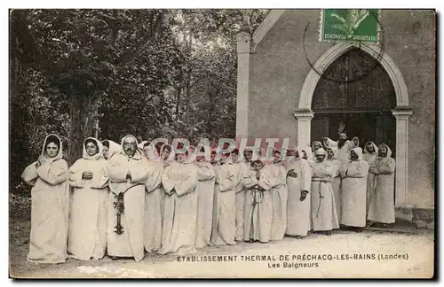 Ansichtskarte AK Etablissement thermal de Prechacq les Bains Les baigneurs