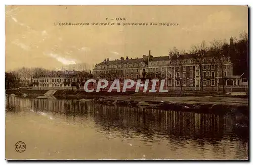 Cartes postales Dax Etablissement thermal et la promenade des Baignots