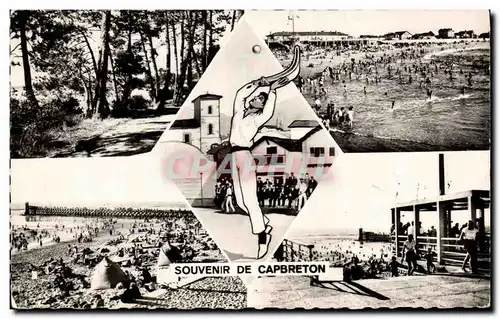Moderne Karte Capbreton Sous bois La plage Pelotari Estacade Plage