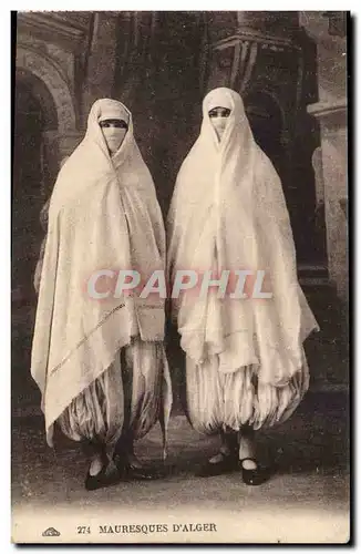 Algerie Cartes postales Mauresques d&#39Alger (femmes)