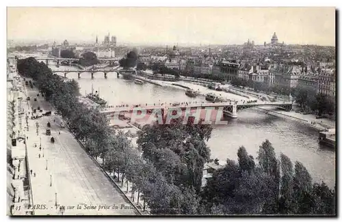 Paris Ansichtskarte AK Vue sur la Seine prise du pavillon de Flore