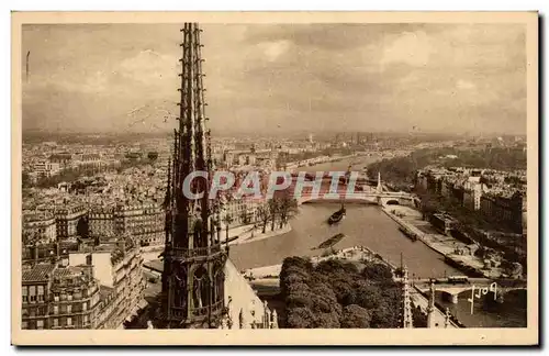 Paris Ansichtskarte AK Vue panoramique prise des Tours de Notre DAme