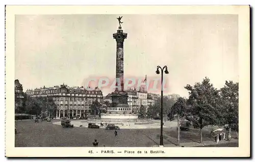 Paris Cartes postales Place de la Bastille