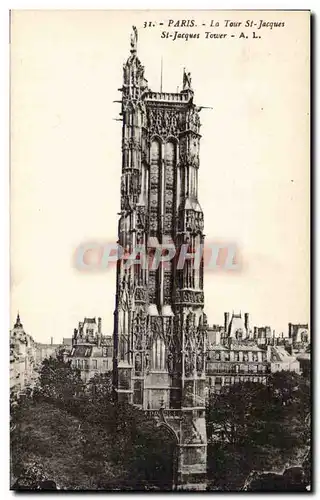 Paris Cartes postales La Tour St Jacques