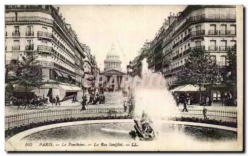 Paris Cartes postales Le Pantheon La rue Soufflot