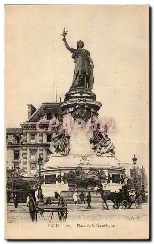 Paris Cartes postales Place de la Republique