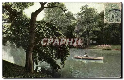 Paris Ansichtskarte AK Bois de Boulogne Lac inferieur Le long des iles