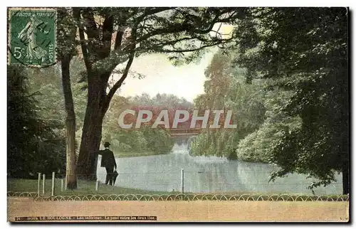 Paris Ansichtskarte AK Bois de Boulogne Le pont entre les deux iles