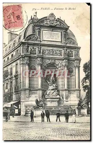 Paris Cartes postales Fontaine St Michel