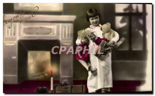 Cartes postales Fantaisie Enfant Joyeux Noel (teddy ebar ours)