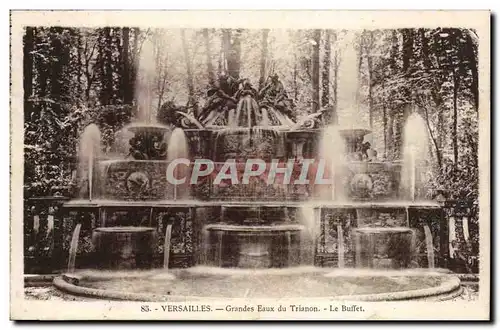 Versailles Cartes postales Grandes eaux du Trianon Le buffet