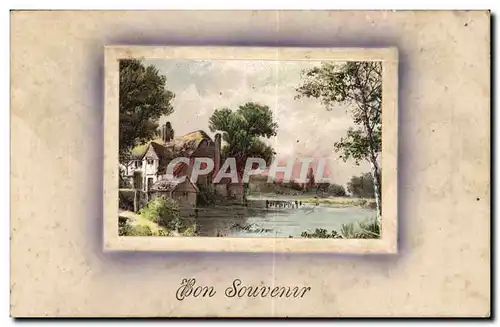 Cartes postales Fantaisie Bon souvenir