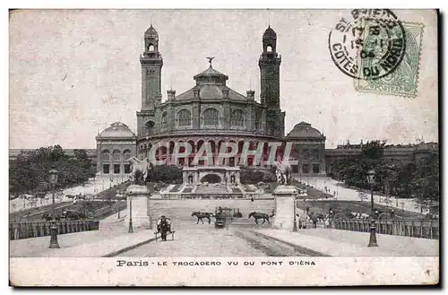 Paris Cartes postales Le Trocadero vu du pont d&#39Iena