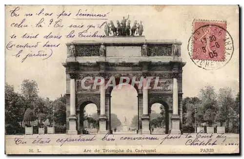 Paris Cartes postales Arc de triomphe du Carrousel