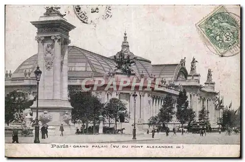 Paris Ansichtskarte AK Grand palais (vu du pont Alexandre III)