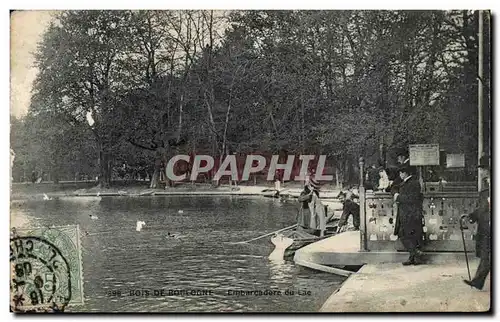 Paris Cartes postales Bois de Boulogne Embarcadere du lac