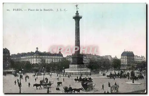 Paris Cartes postales Place de la Bastille