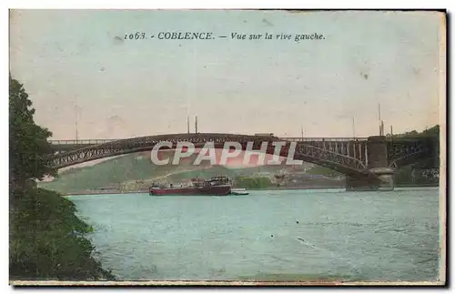 Ansichtskarte AK Coblence Vue sur la rive gauche